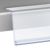 Scannerschiene HE, selbstklebend, 15° Lesewinkel 39 mm | 1000 mm | transparent  | zum Kleben (Standardklebeband) 
