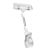 Sign-Clip mit großer Klammer und Schildhalter, 5 cm Verlängerung, transparent 5 cm Verlängerung 
