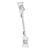 Sign-Clip mit zwei kleinen Klammern, 6 cm Verlängerung, transparent 6 cm Verlängerung 