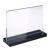 magnetischer T-Aufsteller mit schwarzem Sockel A5 148 x 210 mm  | Querformat 