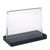 magnetischer T-Aufsteller mit schwarzem Sockel A6 105 x 148 mm  | Querformat 