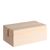 Kartenhalter aus Holz, Sockel für variables Stecksystem MODUL gerader Einsteckschlitz | 74 mm | Buchenholz