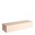 Kartenhalter aus Holz, Sockel für variables Stecksystem MODUL 148 mm | Buchenholz  | gerader Einsteckschlitz 