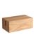 Kartenhalter aus Holz, Sockel für variables Stecksystem MODUL gerader Einsteckschlitz | 74 mm | Eichenholz