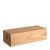 Kartenhalter aus Holz, Sockel für variables Stecksystem MODUL gerader Einsteckschlitz | 105 mm | Eichenholz