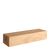 Kartenhalter aus Holz, Sockel für variables Stecksystem MODUL gerader Einsteckschlitz | 148 mm | Eichenholz