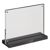 magnetischer T-Aufsteller mit schwarz-matten Sockel A5 - 210 x 148 mm  | Querformat 