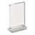 magnetischer T-Aufsteller mit transparent-matten Sockel A6 - 105 x 148 mm  | Hochformat 