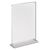 magnetischer T-Aufsteller mit transparent-matten Sockel A4 - 210 x 297 mm  | Hochformat 