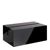 Kartenhalter aus Acryl, Sockel für variables Stecksystem MODUL schwarz | 74 mm | glänzend