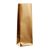 Blockbodenbeutel gold 80 x 50 x 252 mm 