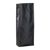 Seitenfaltenbeutel mit Aromaschutzventil, schwarz 330 x 105 mm