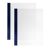 Einbanddeckel Folie A4, NOBLESS, Kartonleiste mit Aufschlag-Rille blau|transparent 