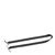 Flachgummi mit 2 Splinten schwarz  | 230 mm