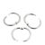 Heftringe Metall 14 mm - offen geliefert  | silber 