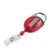 Ausweisjojo mit Clip rot|transparent 