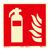 Brandschutzzeichen Feuerlöscher langnachleuchtend, Kunststoff, ISO 7010 150 x 150 mm 