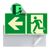 Fluchtwegschild langnachleuchtend, Kunststoff, ISO 7010 links 
