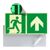 Fluchtwegschild langnachleuchtend, Kunststoff, ISO 7010 geradeaus/ aufwärts 