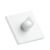 Klebeknöpfe 30 x 30 mm  | weiß 