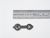 Briefknopf Alpha, 23 x 4mm schwarz 