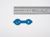 Briefknopf Alpha, 23 x 4mm blau 