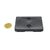 Gummierter Magnet mit zwei Innengewinden, rechteckig 70 x 50 x 13 mm, 29 kg Haftkraft schwarz | 2x M5x4,9 mm | 29 kg