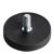 Gummierte Magnete mit Gewinde 31 mm | schwarz | M5x12 mm