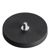 Gummierte Magnete mit Gewinde schwarz  | 43 mm | M4x6 mm 