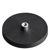 Gummierte Magnete mit Gewindebuchse schwarz  | 66 mm | M5 
