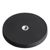 Gummierte Magnete mit Innengewinde schwarz  | 66 mm
