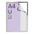 Magnetrahmen A4 Window Frame silber 