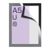 Magnetrahmen A5, selbstklebend silber  | randklebend (best price) 
