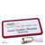 Namensschild mit Clip office Hängerclip | bordeauxviolett | 75 x 37 mm