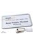 Namensschild mit Clip office Hängerclip | edelstahl | 75 x 37 mm