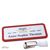 Namensschild mit Clip office Hängerclip | rot | 75 x 27 mm