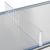 Fachteiler "Flexible" mit Rechtsanschlag, transparent 60 mm