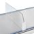 Fachteiler "Flexible" mit Mittelanschlag, transparent 120 mm