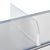 Fachteiler "Flexible" mit Rechtsanschlag, transparent 120 mm