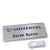 Namensschild Icon® "alu-complete" edelstahl  | smag® Magnet 