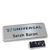 Namensschild Icon® "alu-complete" edelstahl  | smag® Magnet, extra stark 
