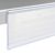 Scannerschiene DBR, selbstklebend, mit Griffkante 39 mm | 1000 mm | transparent  | zum Kleben (Standardklebeband) 