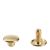 Hohlnieten Doppelkopf gold | 9,1 mm