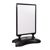 Kundenstopper A1 STORM-STOP Lite mit Wassertank, windfest, 32 mm Profil, runde Ecken schwarz 