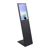 Digitale Infostele PLANAVISION, schwarz, matt mit Samsung QB24C-T Touch Display