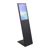 Digitale Infostele PLANAVISION, schwarz, matt mit Samsung QB24C Display