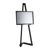 Mobile Staffelei aus Aluminium mit Klapprahmen  schwarz  | 1000 mm | A3 297 x 420 mm 