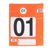 Leitzahl Set orange