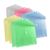 Dokumententaschen A4, abheftbar, farbig sortiert 10 Stück blau|grün|gelb|transparent|rosa 