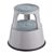 Rollhocker Metall, 2 Stufen grau 